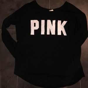 Long Sleeve Off The Shoulder PINK Tee